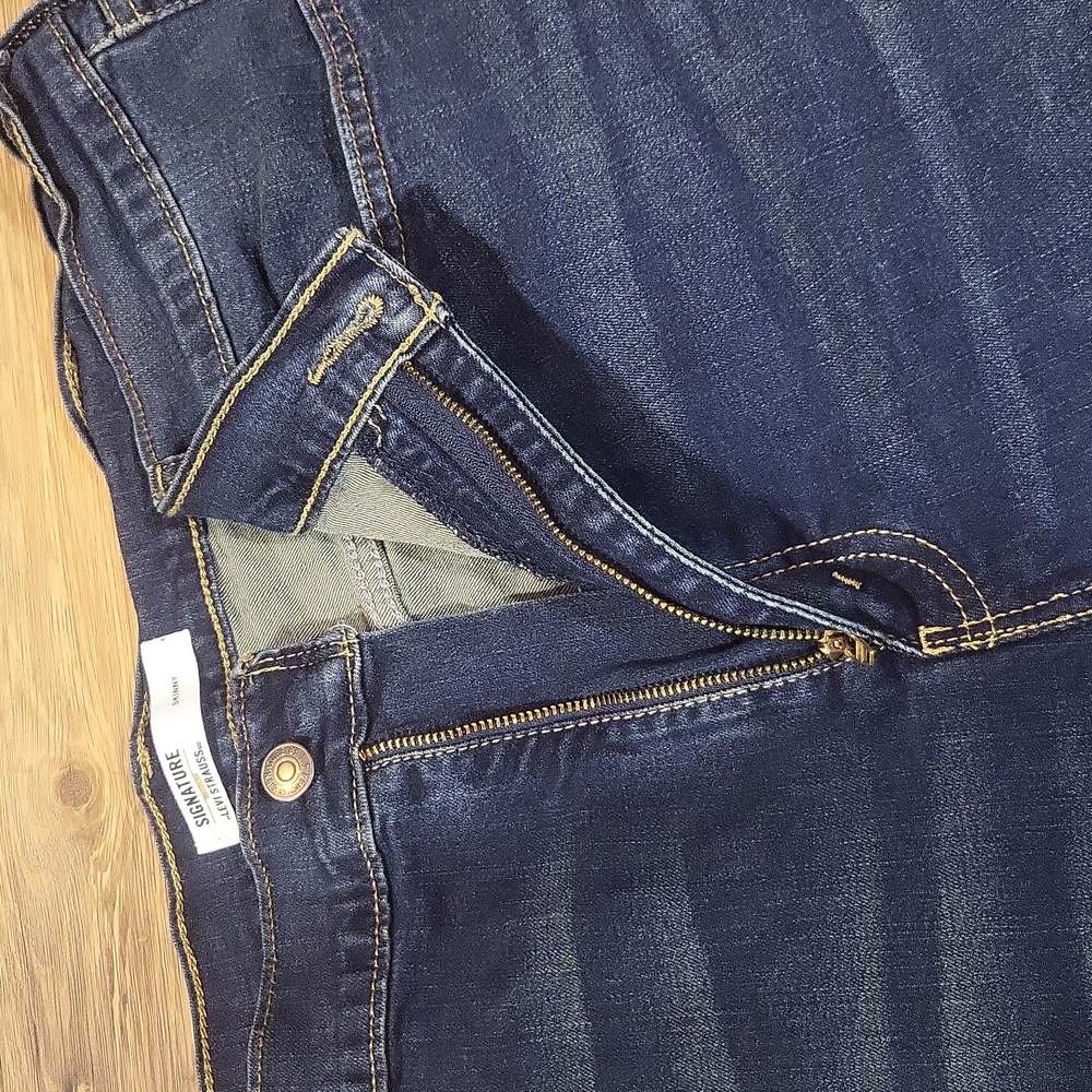 SIGNATURE by LEVI STRAUSS & CO Gold Label Store Skinny Fit Jeans 40x30 - Picture 3 of 11